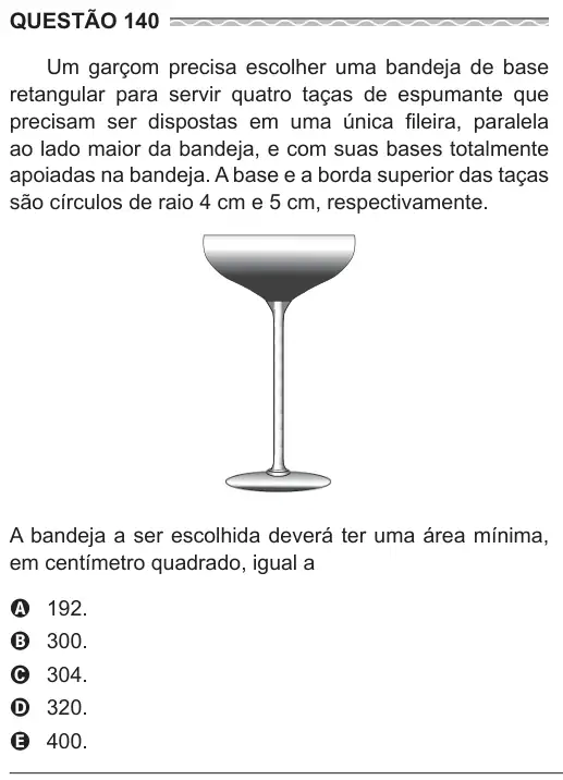 Imagem da questão 140 do ENEM 2017