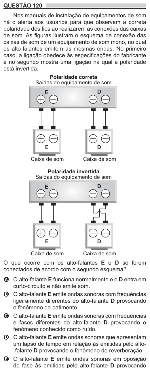 Imagem da questão 120 do ENEM 2018