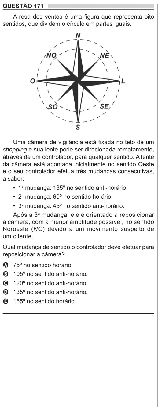 Imagem da questão 171 do ENEM 2018