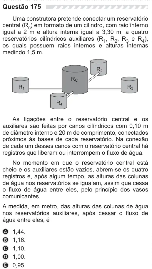 Imagem da questão 175 do ENEM 2019
