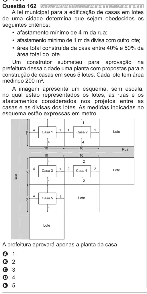 Imagem da questão 162 do ENEM 2020