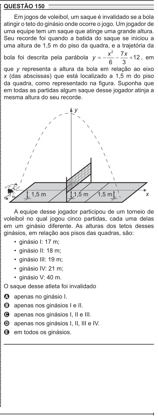 Imagem da questão 150 do ENEM 2022