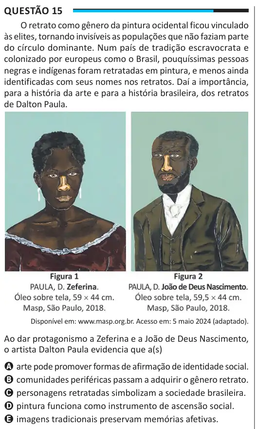 Imagem da questão 15 do ENEM 2025