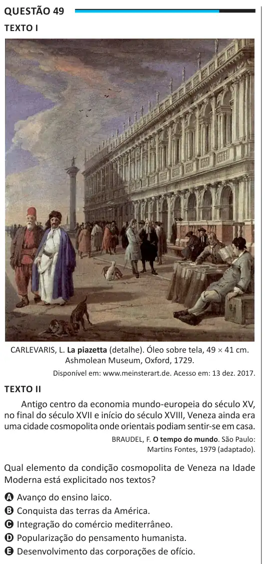 Imagem da questão 49 do ENEM 2025
