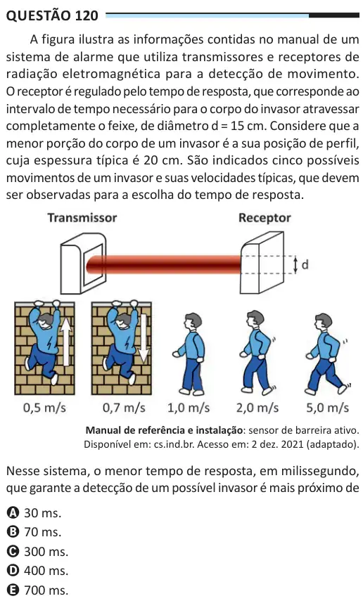 Imagem da questão 120 do ENEM 2025