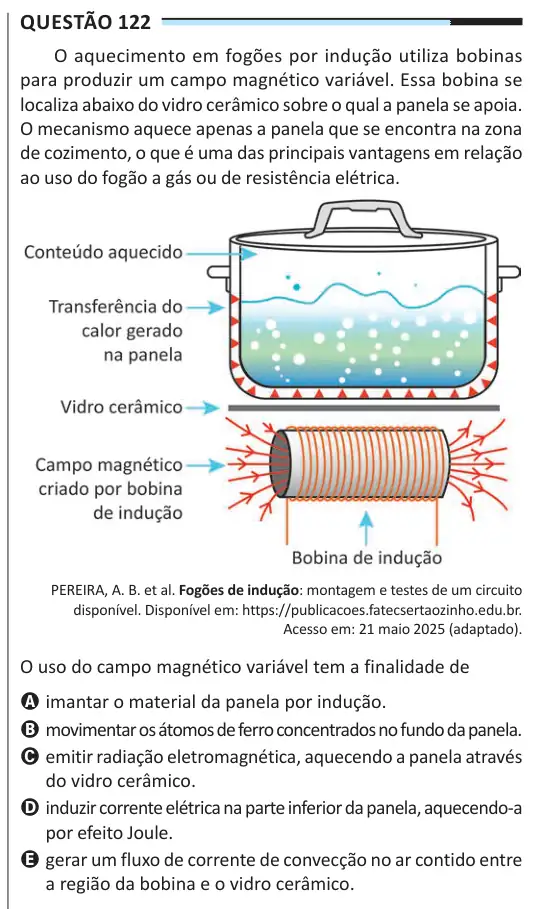 Imagem da questão 122 do ENEM 2025